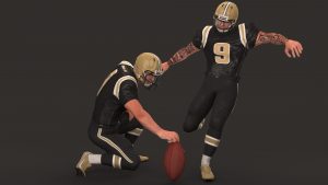 american football 3d model