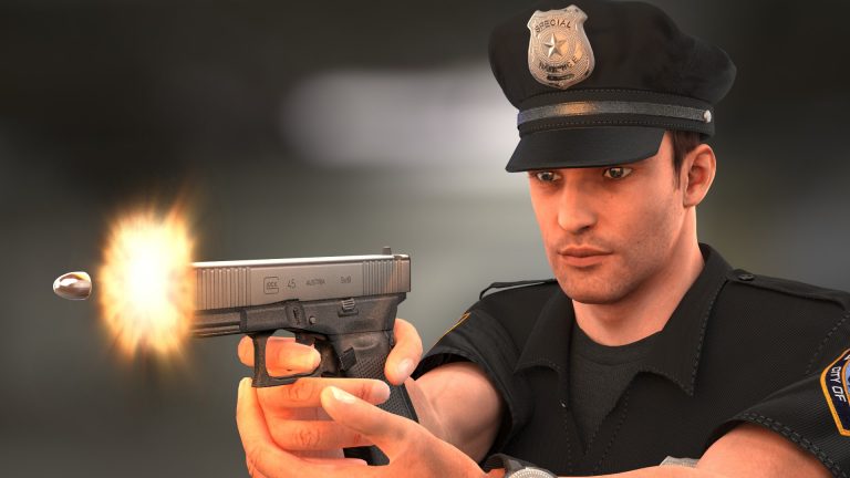 policeman game 3d model
